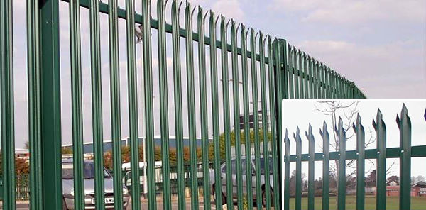 Triple Pointed Corrugated Steel Fence